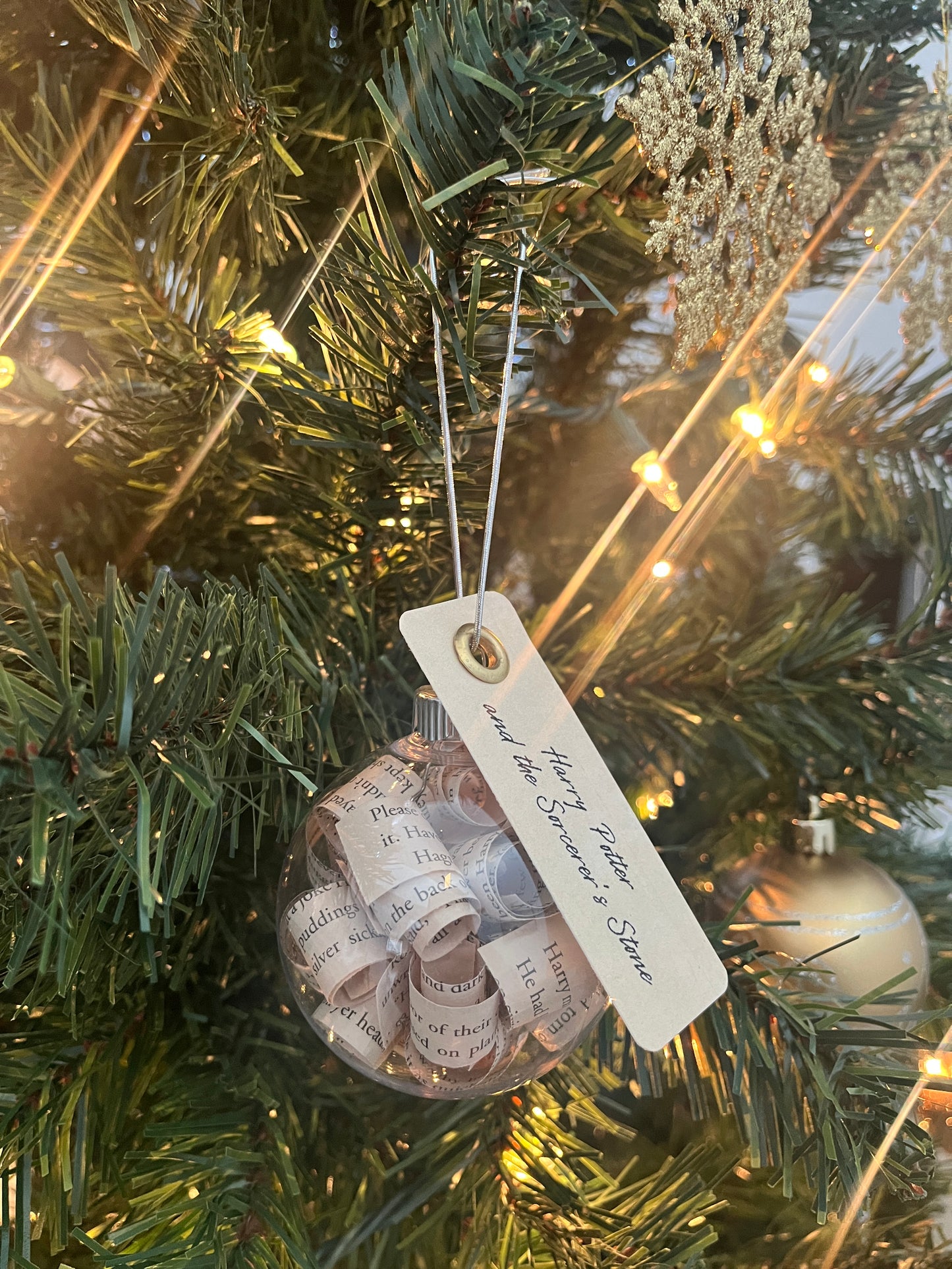 Harry Potter Book Page Ornament